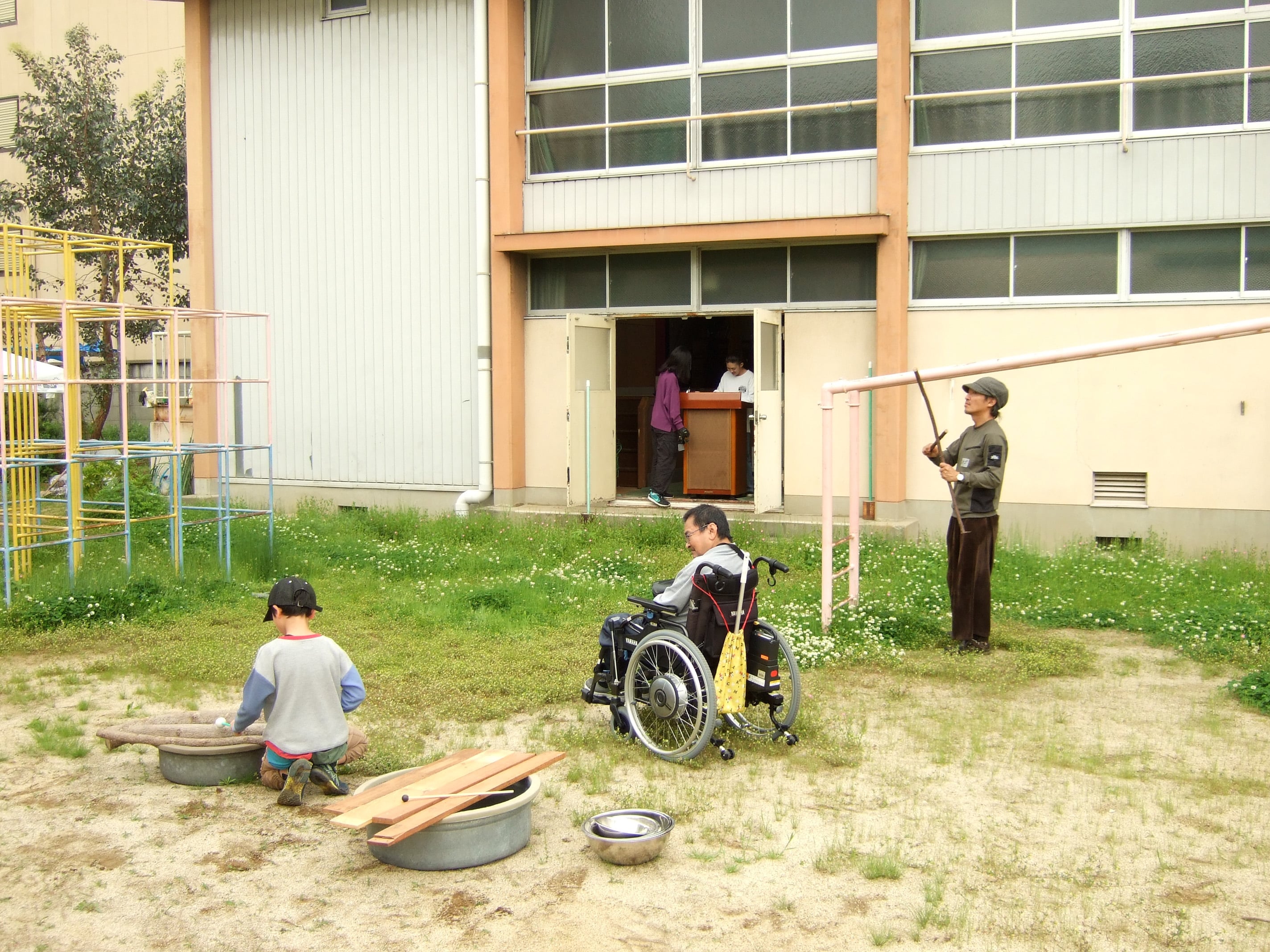 《おとあつめ》始動！ & 見事な階段が土山に出現